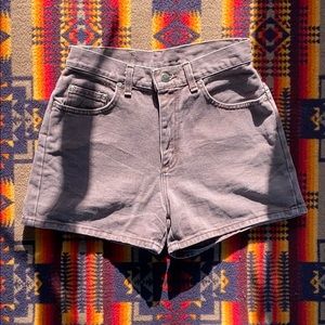 Vintage Riveted Lee High Waisted Jean Shorts